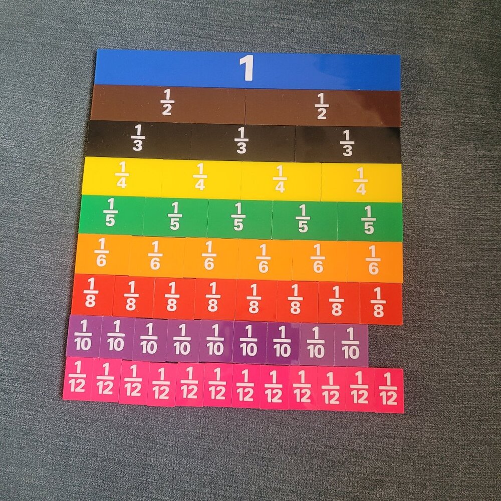 rainbow fraction tiles
